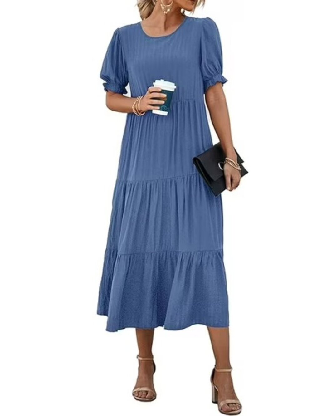 ✨ Prettygarden Summer Boho Dress XL Blue